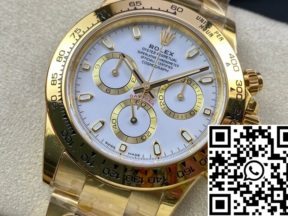 M116508-0001 White BT Factory Dial Yellow Gold Rolex Daytona 0123